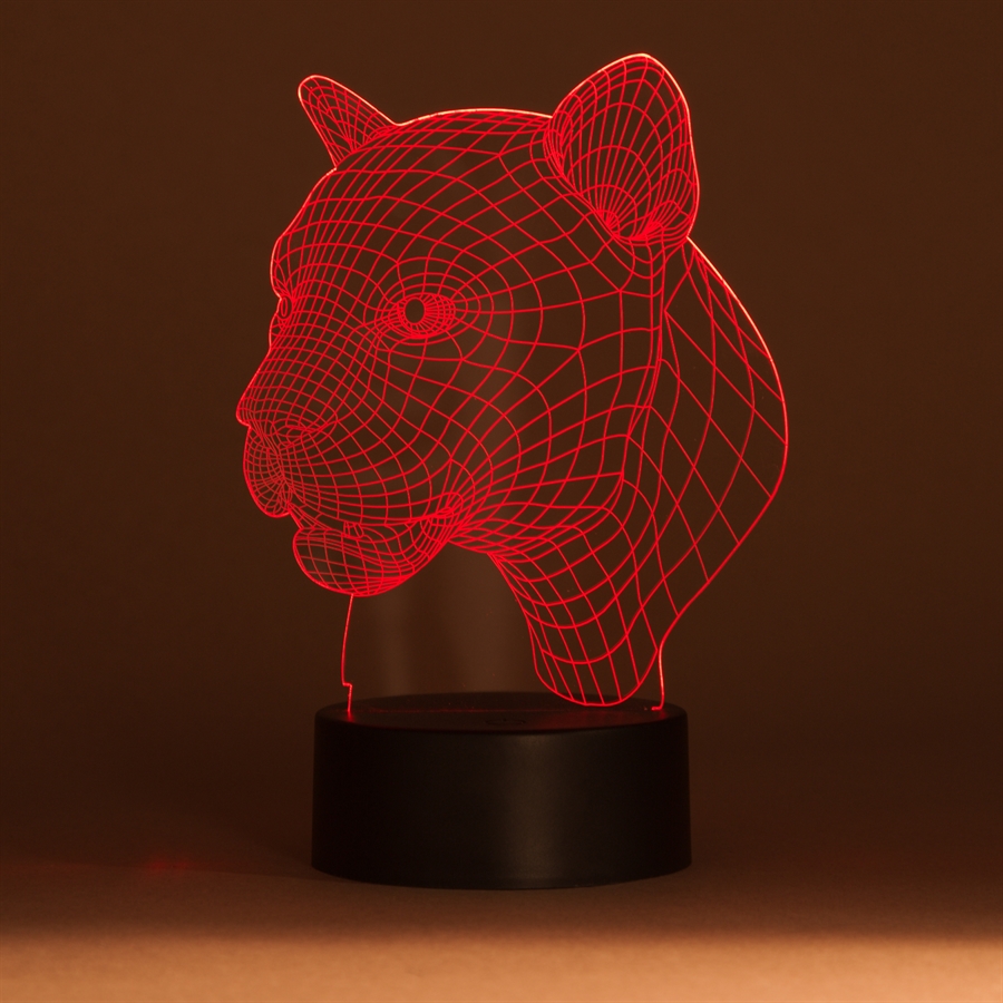 3D LED Acrylplade lampe Puma